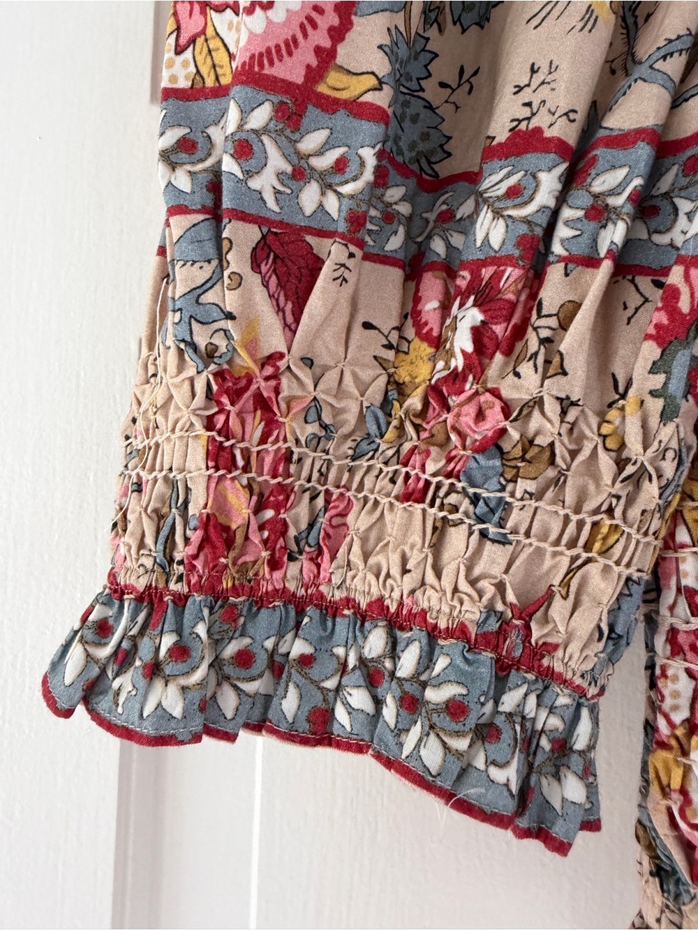 Sea New York Floral Smocked Puff-Sleeve Top - Picture 3 of 6